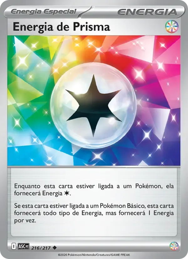 Energia de Prisma — Heróis Excelsos 216 Portuguese Pokémon card