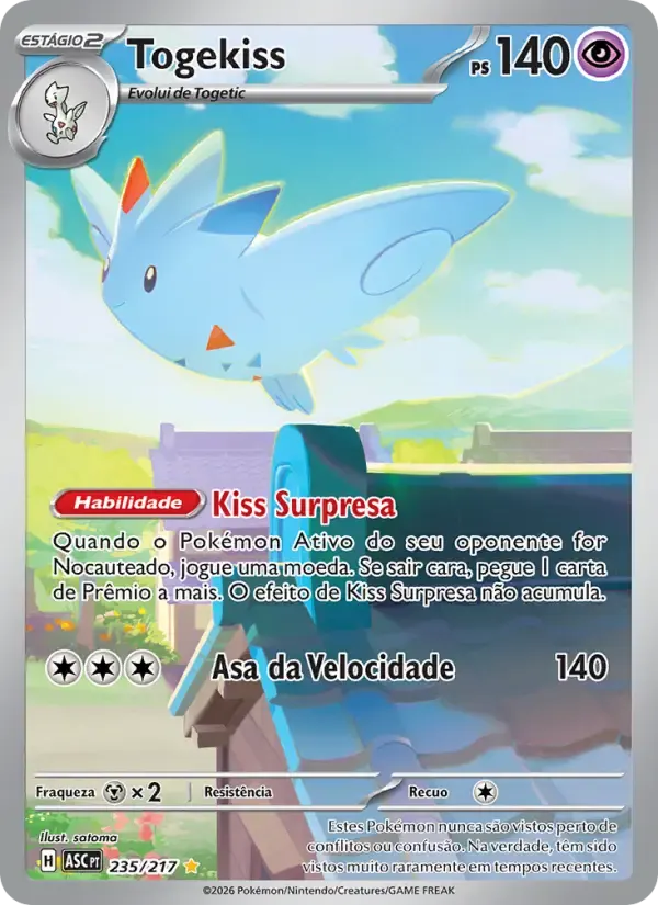 Togekiss — Heróis Excelsos 235 Portuguese Pokémon card