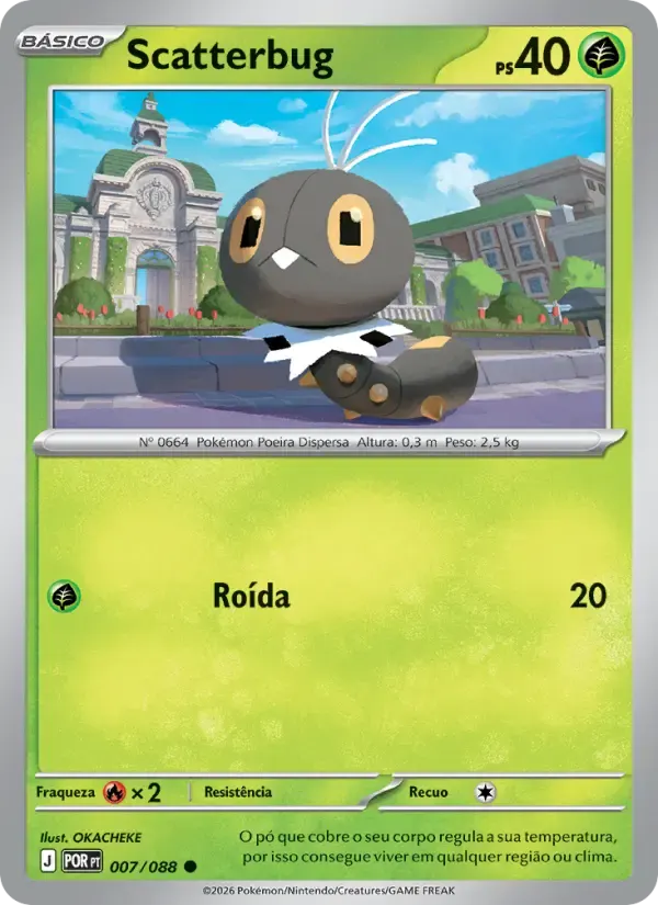 Scatterbug — Equilíbrio Perfeito 7 Portuguese Pokémon card