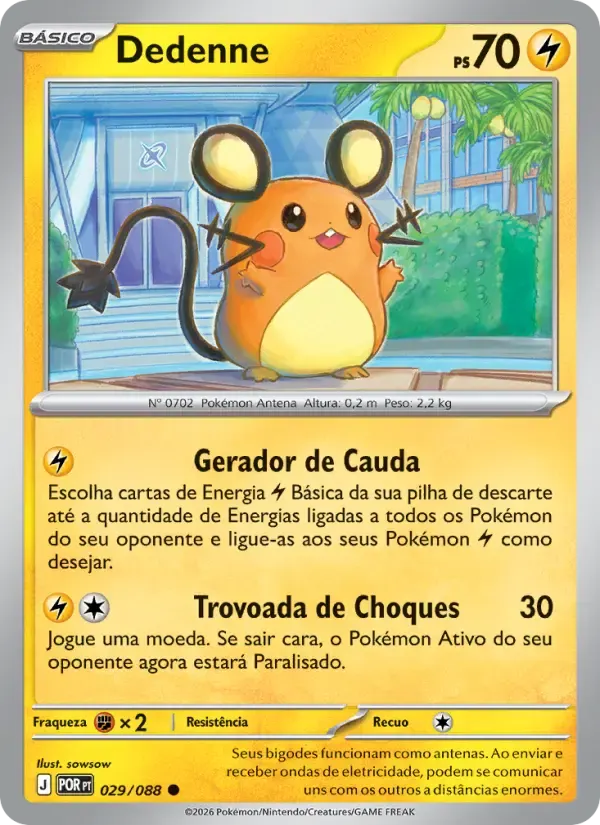 Dedenne — Equilíbrio Perfeito 29 Portuguese Pokémon card