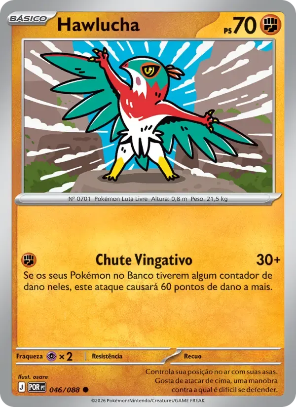 Hawlucha — Equilíbrio Perfeito 46 Portuguese Pokémon card