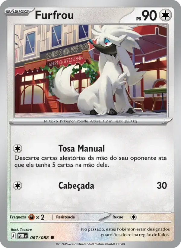 Furfrou — Equilíbrio Perfeito 67 Portuguese Pokémon card