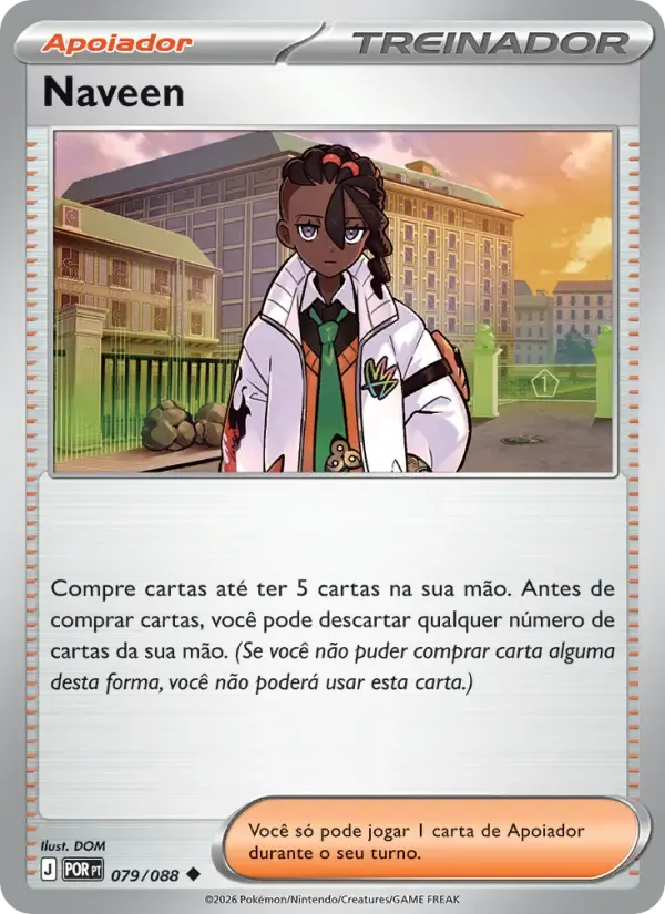 Naveen — Equilíbrio Perfeito 79 Portuguese Pokémon card