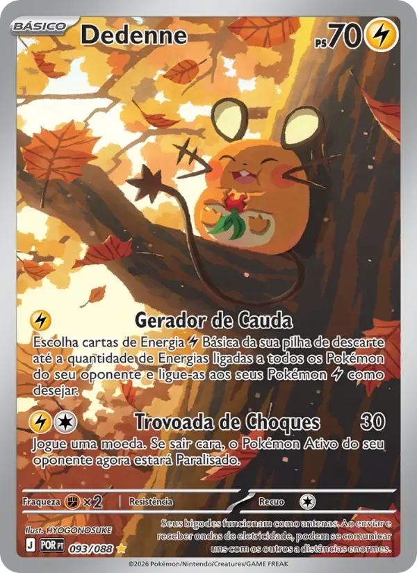Dedenne — Equilíbrio Perfeito 93 Portuguese Pokémon card