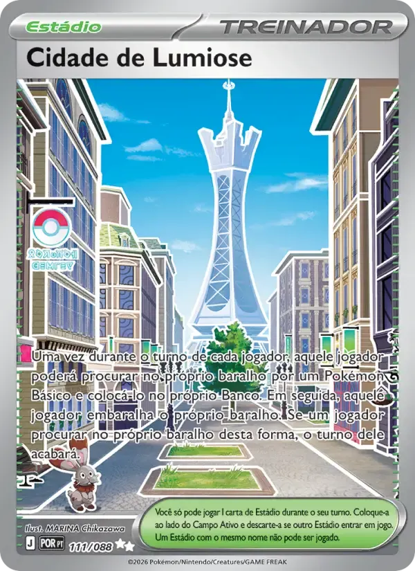 Cidade de Lumiose — Equilíbrio Perfeito 111 Portuguese Pokémon card