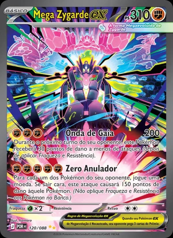 Mega Zygarde ex — Equilíbrio Perfeito 120 Portuguese Pokémon card