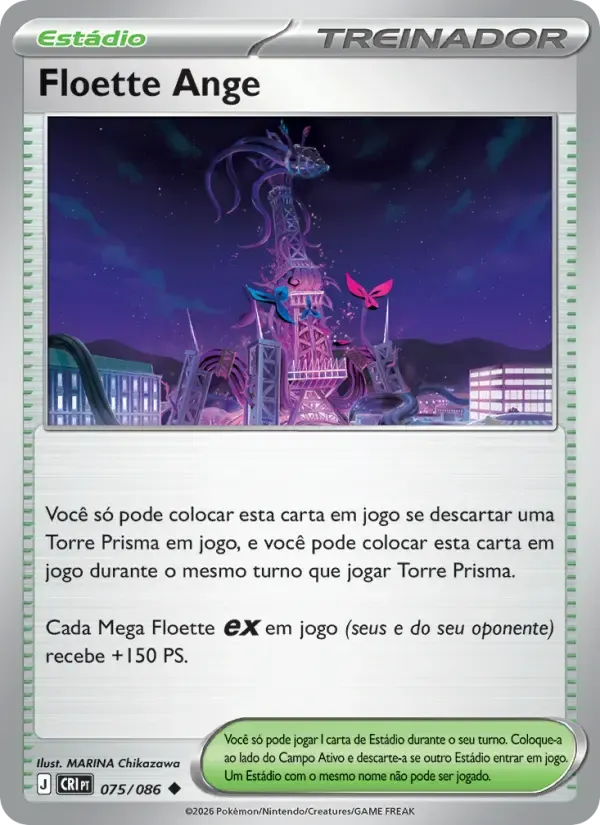 Floette Ange — Caos Ascendente 75 Portuguese Pokémon card