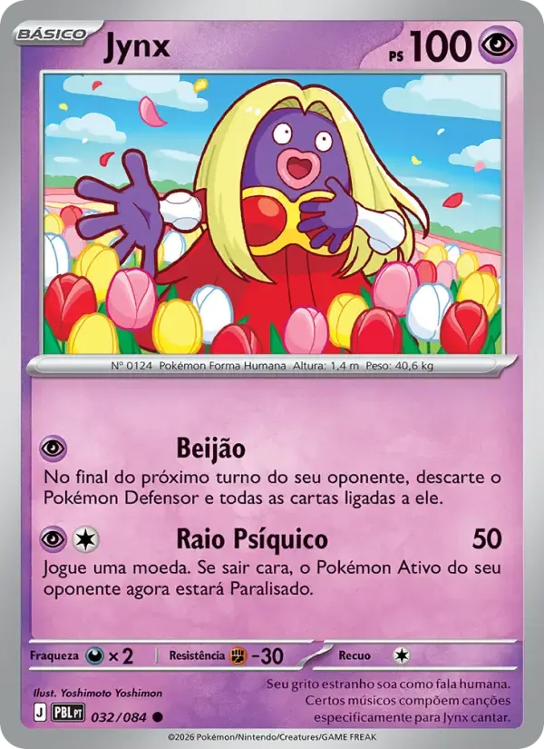 Jynx — Escuridão Absoluta 32 Portuguese Pokémon card