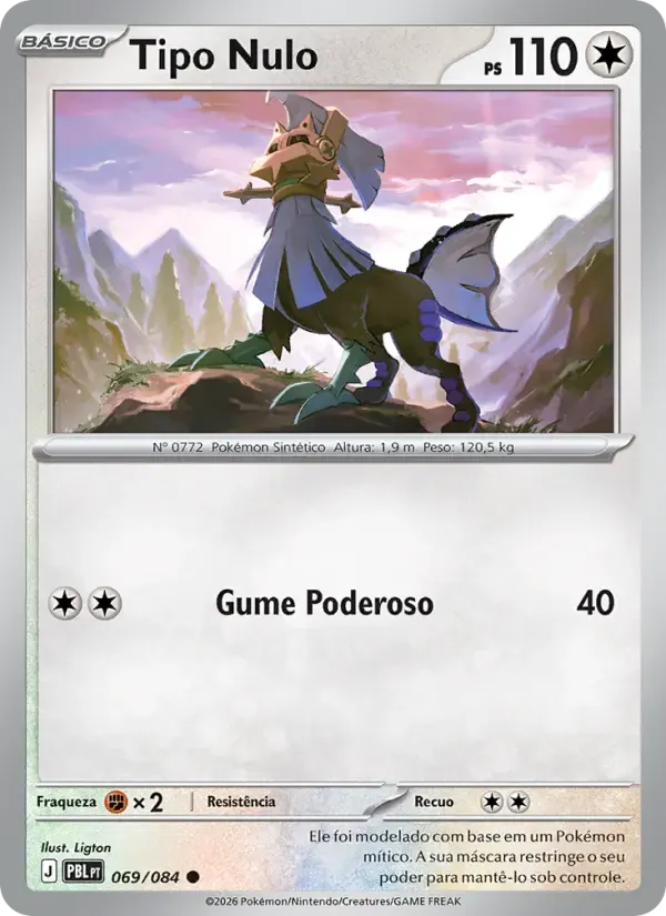 Tipo Nulo — Escuridão Absoluta 69 Portuguese Pokémon card