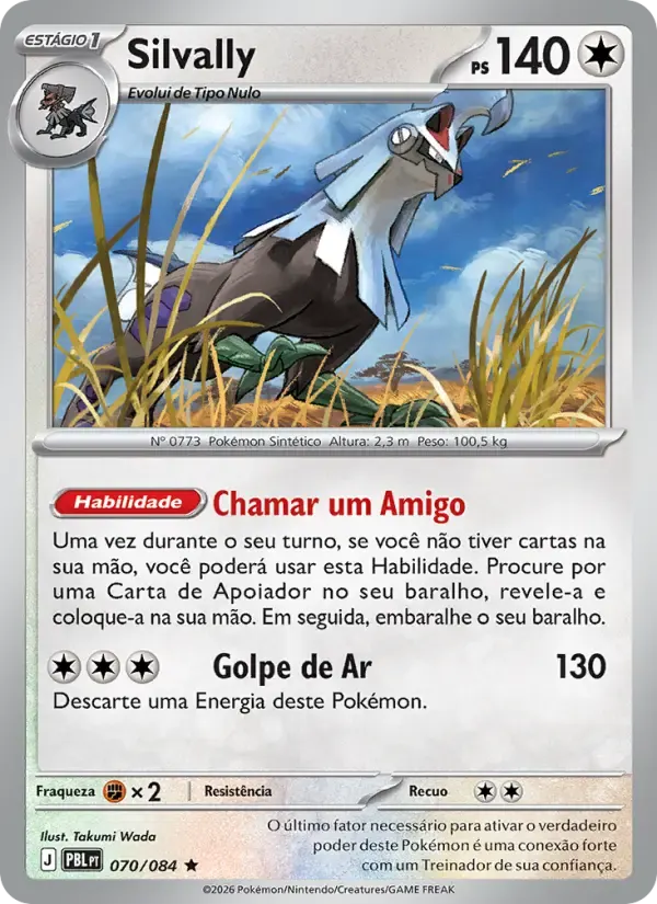Silvally — Escuridão Absoluta 70 Portuguese Pokémon card
