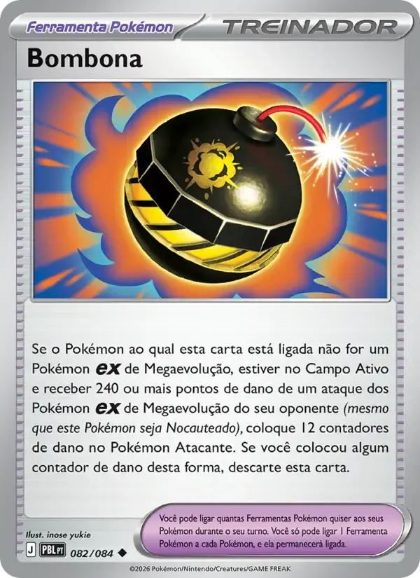 Bombona — Escuridão Absoluta 82 Portuguese Pokémon card