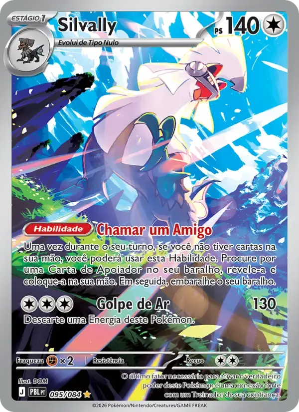 Silvally — Escuridão Absoluta 95 Portuguese Pokémon card