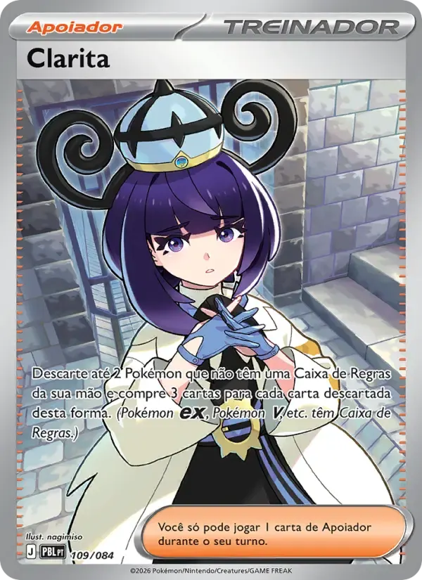 Clarita — Escuridão Absoluta 109 Portuguese Pokémon card