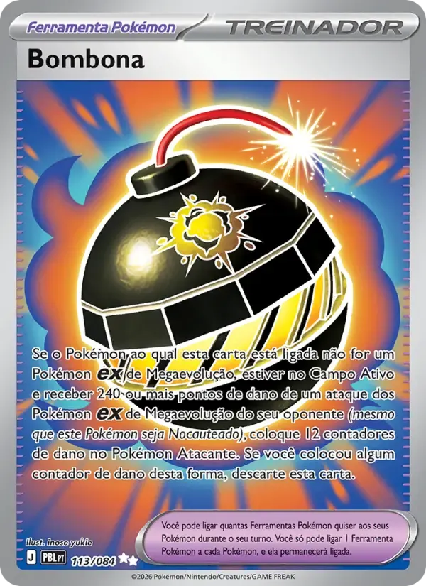 Bombona — Escuridão Absoluta 113 Portuguese Pokémon card