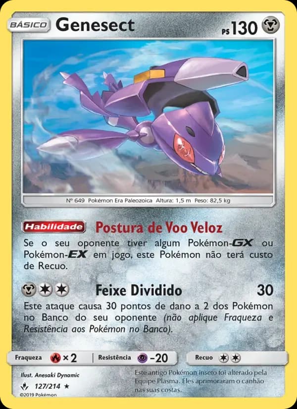 Genesect — Elos Inquebráveis 127 Portuguese Pokémon card
