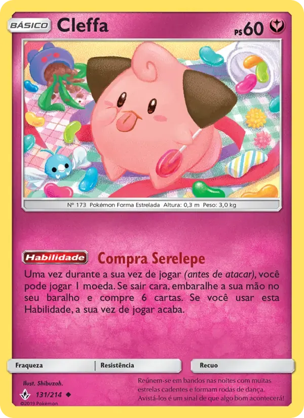 Cleffa — Elos Inquebráveis 131 Portuguese Pokémon card