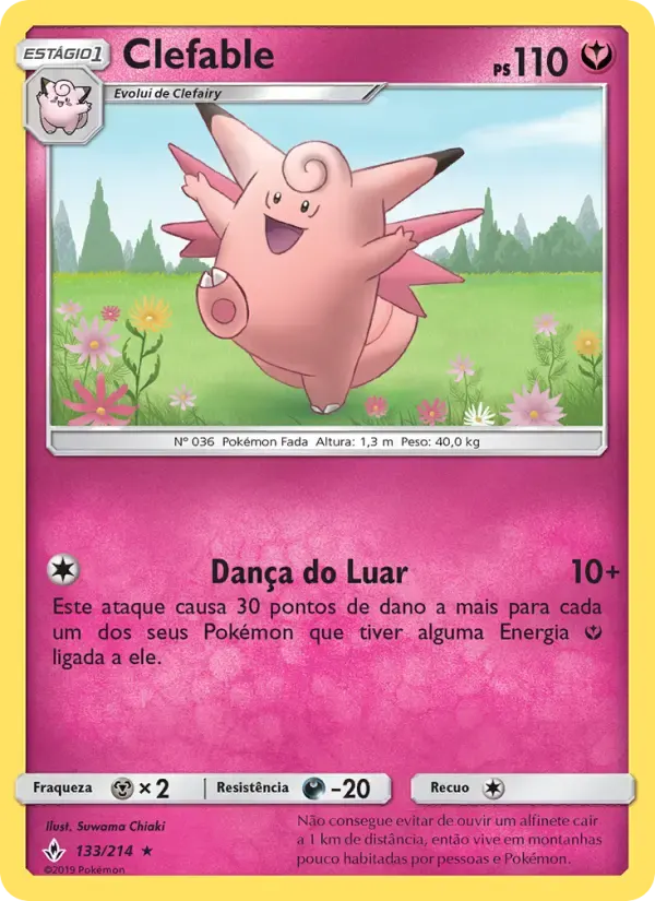Clefable — Elos Inquebráveis 133 Portuguese Pokémon card