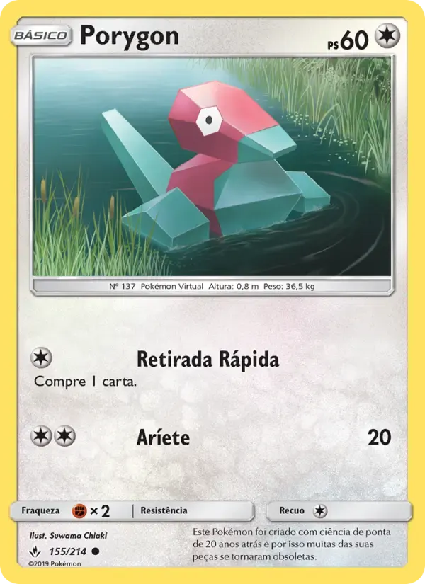 Porygon — Elos Inquebráveis 155 Portuguese Pokémon card