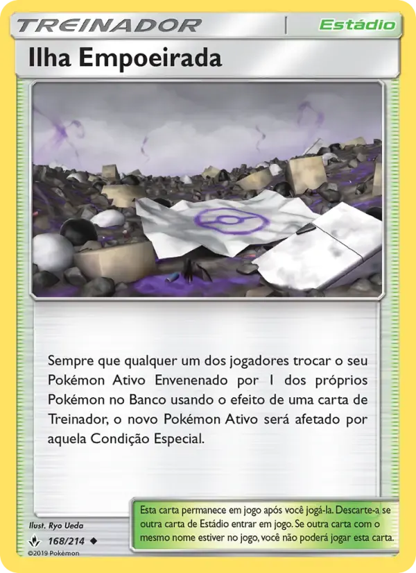 Ilha Empoeirada — Elos Inquebráveis 168 Portuguese Pokémon card