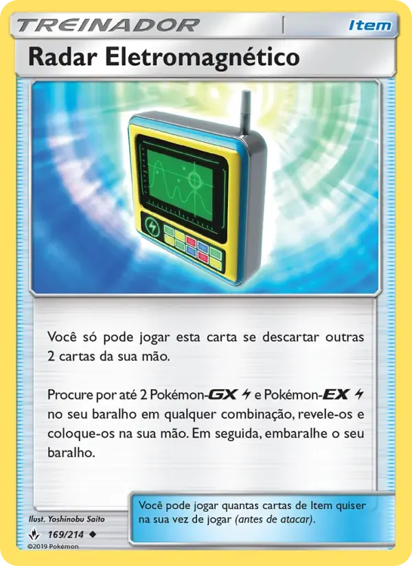 Radar Eletromagnético — Elos Inquebráveis 169 Portuguese Pokémon card