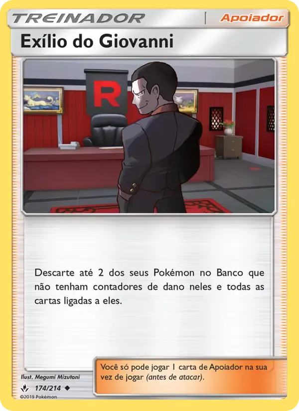 Exílio do Giovanni — Elos Inquebráveis 174 Portuguese Pokémon card