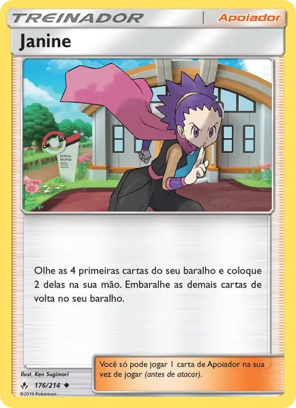 Janine — Elos Inquebráveis 176 Portuguese Pokémon card