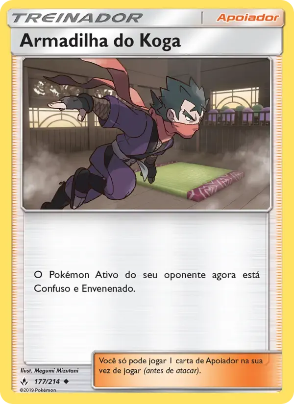 Armadilha do Koga — Elos Inquebráveis 177 Portuguese Pokémon card