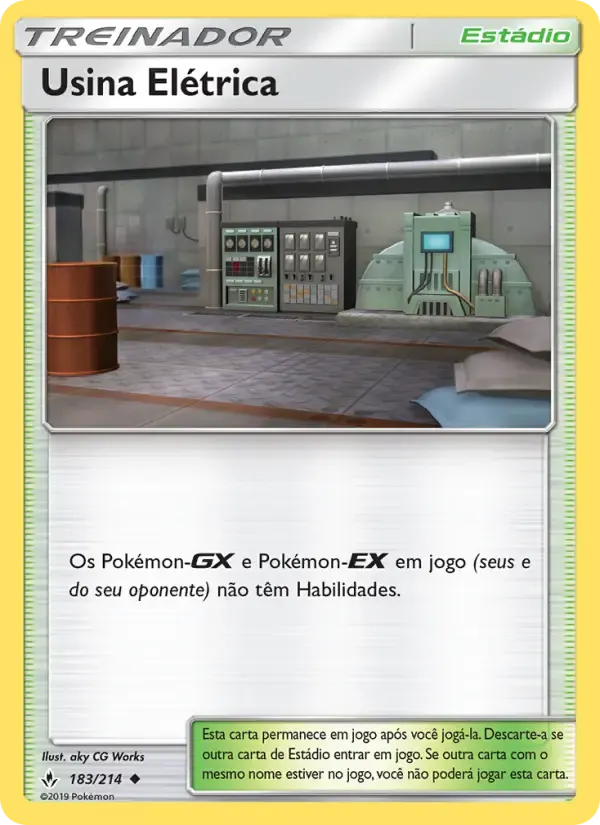 Usina Elétrica — Elos Inquebráveis 183 Portuguese Pokémon card