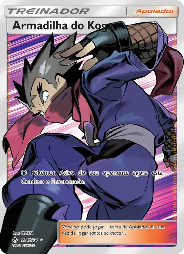 Armadilha do Koga — Elos Inquebráveis 211 Portuguese Pokémon card