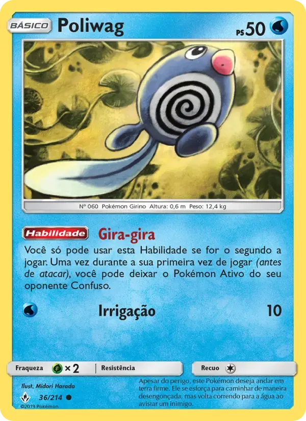 Poliwag — Elos Inquebráveis 36 Portuguese Pokémon card