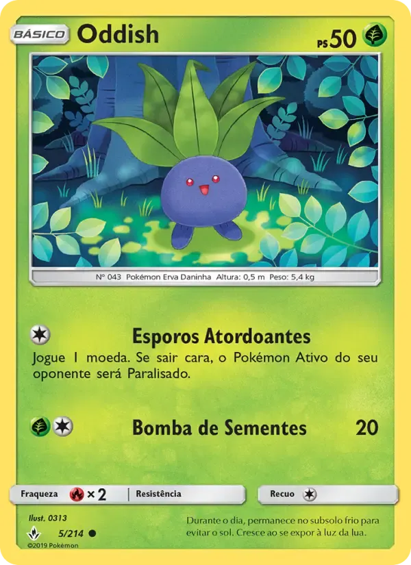Oddish — Elos Inquebráveis 5 Portuguese Pokémon card