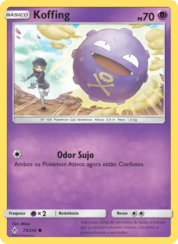 Koffing — Elos Inquebráveis 73 Portuguese Pokémon card