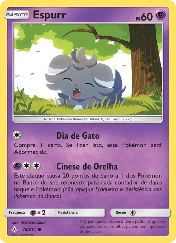 Espurr — Elos Inquebráveis 79 Portuguese Pokémon card