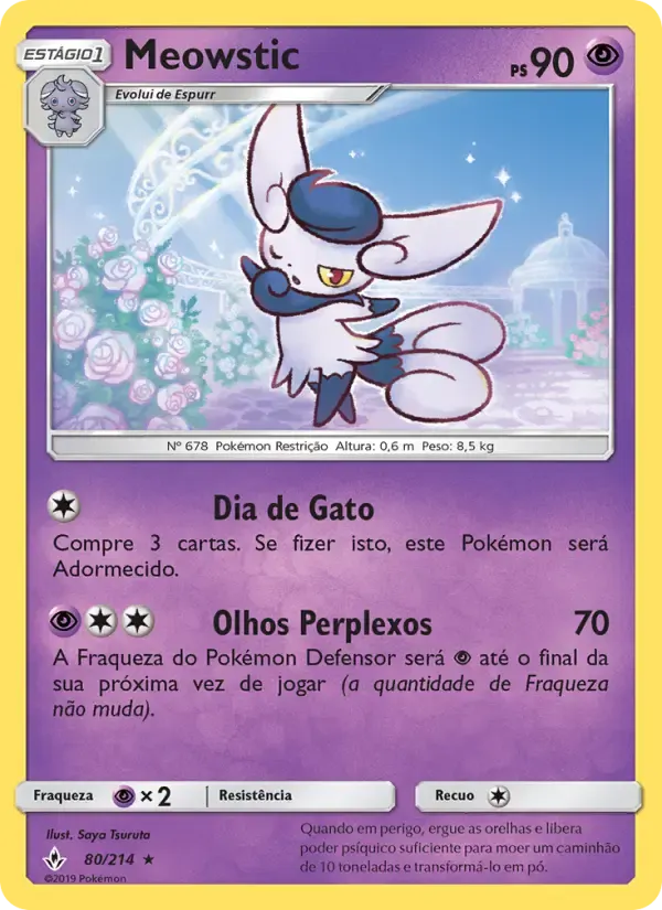 Meowstic — Elos Inquebráveis 80 Portuguese Pokémon card
