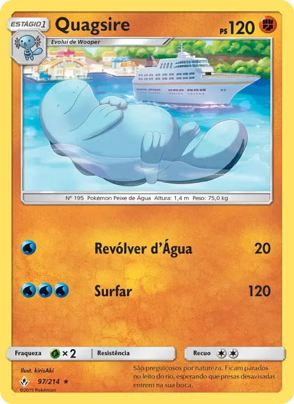 Quagsire — Elos Inquebráveis 97 Portuguese Pokémon card