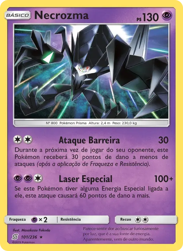 Necrozma — Sintonia Mental 101 Portuguese Pokémon card
