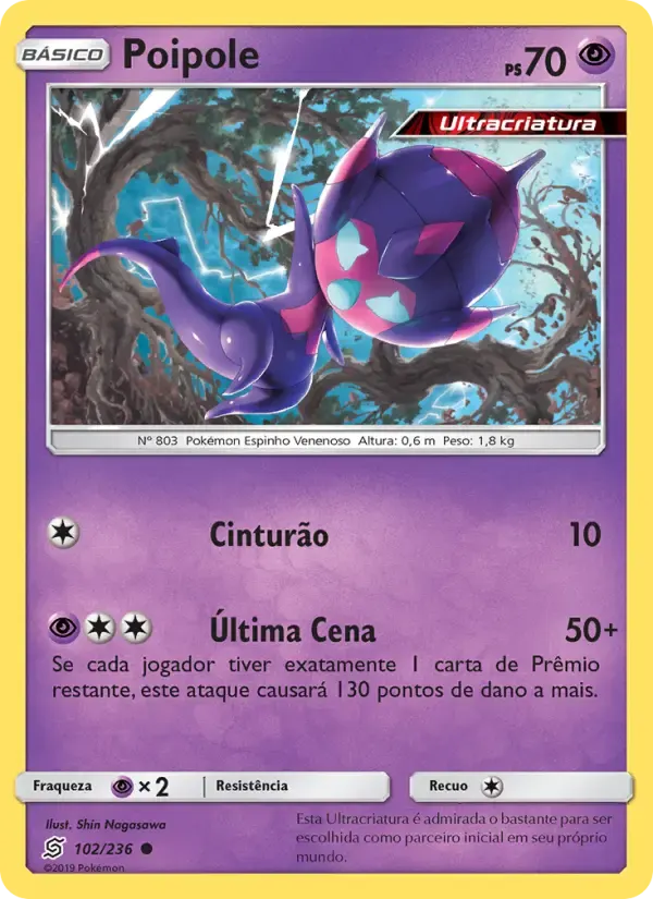 Poipole — Sintonia Mental 102 Portuguese Pokémon card