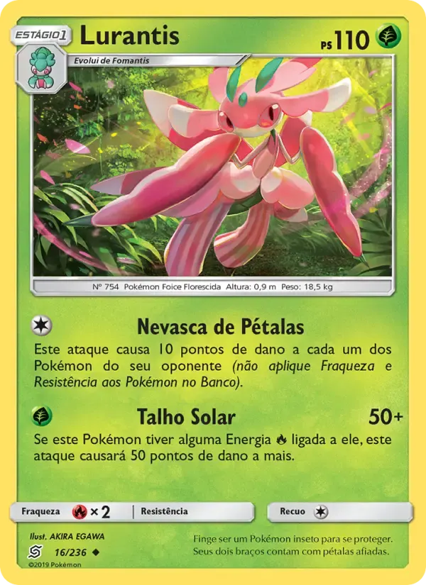 Lurantis — Sintonia Mental 16 Portuguese Pokémon card