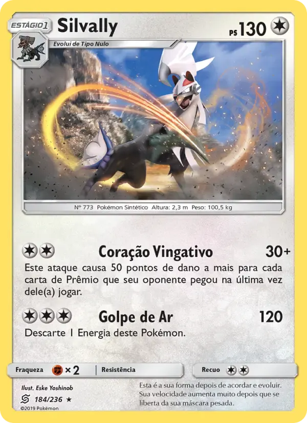 Silvally — Sintonia Mental 184 Portuguese Pokémon card