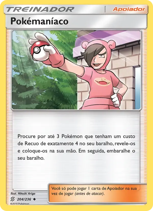 Pokémaníaco — Sintonia Mental 204 Portuguese Pokémon card