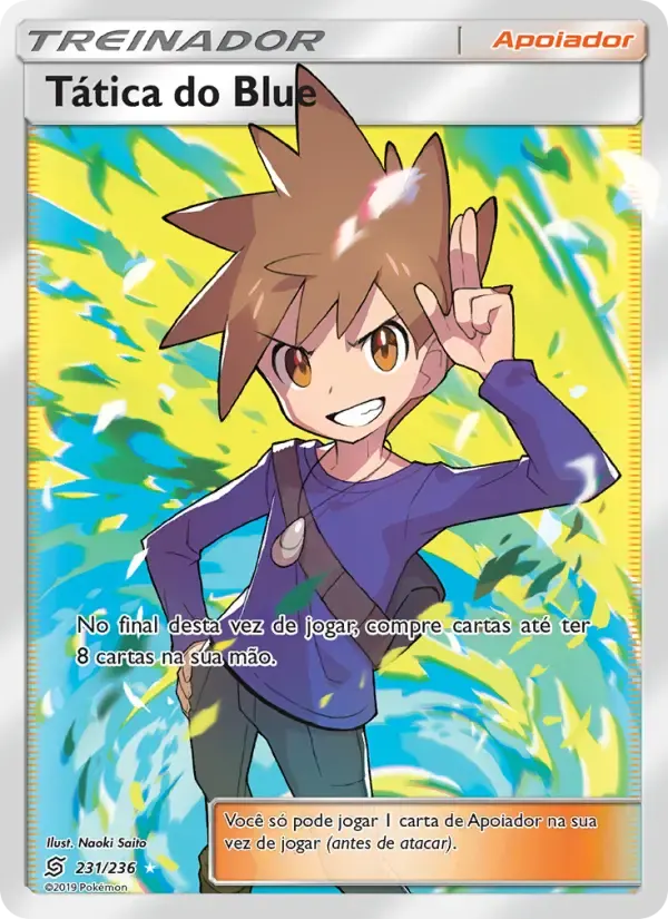 Tática do Blue — Sintonia Mental 231 Portuguese Pokémon card