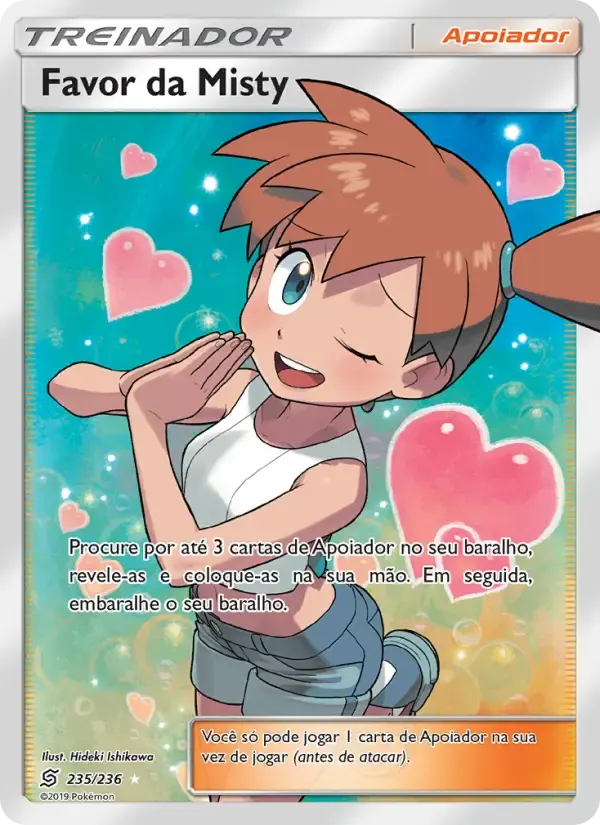 Favor da Misty — Sintonia Mental 235 Portuguese Pokémon card