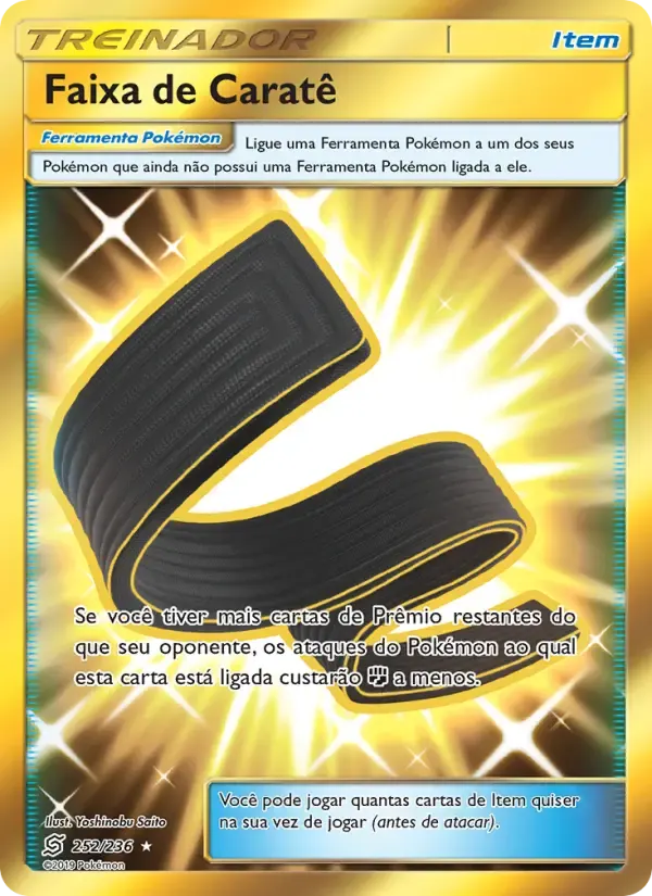 Faixa de Caratê — Sintonia Mental 252 Portuguese Pokémon card