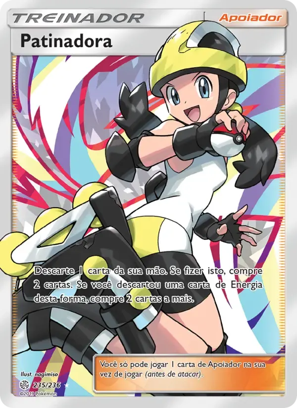 Patinadora — Eclipse Cósmico 235 Portuguese Pokémon card