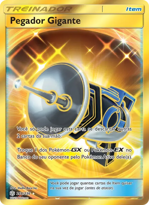 Pegador Gigante — Eclipse Cósmico 264 Portuguese Pokémon card