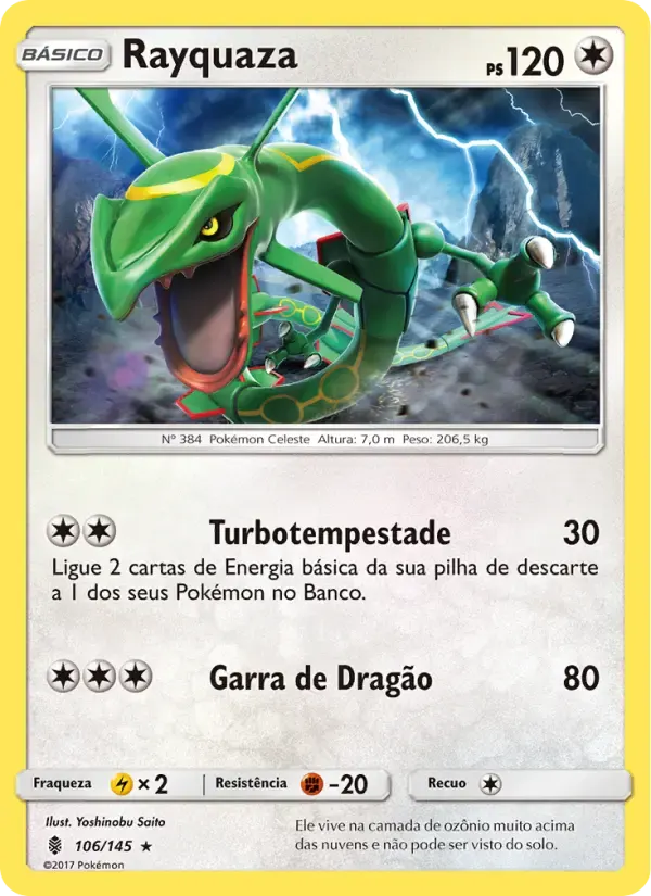 Rayquaza — Guardiões Ascendentes 106 Portuguese Pokémon card