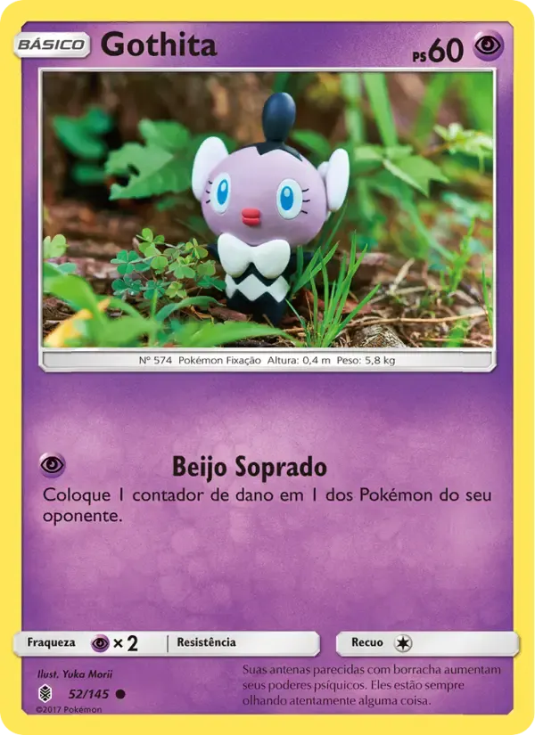 Gothita — Guardiões Ascendentes 52 Portuguese Pokémon card