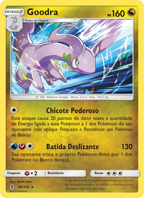 Goodra — Guardiões Ascendentes 96 Portuguese Pokémon card