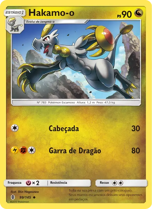 Hakamo-o — Guardiões Ascendentes 99 Portuguese Pokémon card