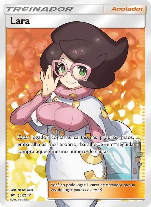 Lara — Sombras Ardentes 147 Portuguese Pokémon card